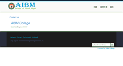Desktop Screenshot of aibm.in